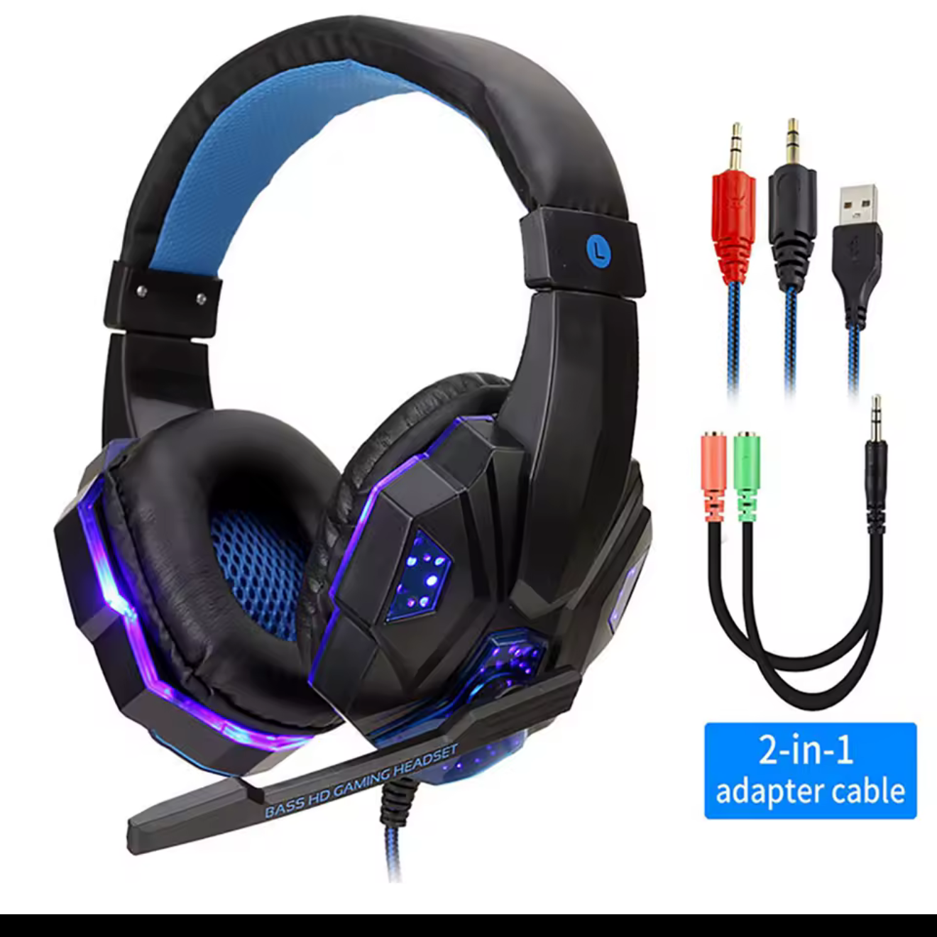 Professional LED Wired Gaming Headset