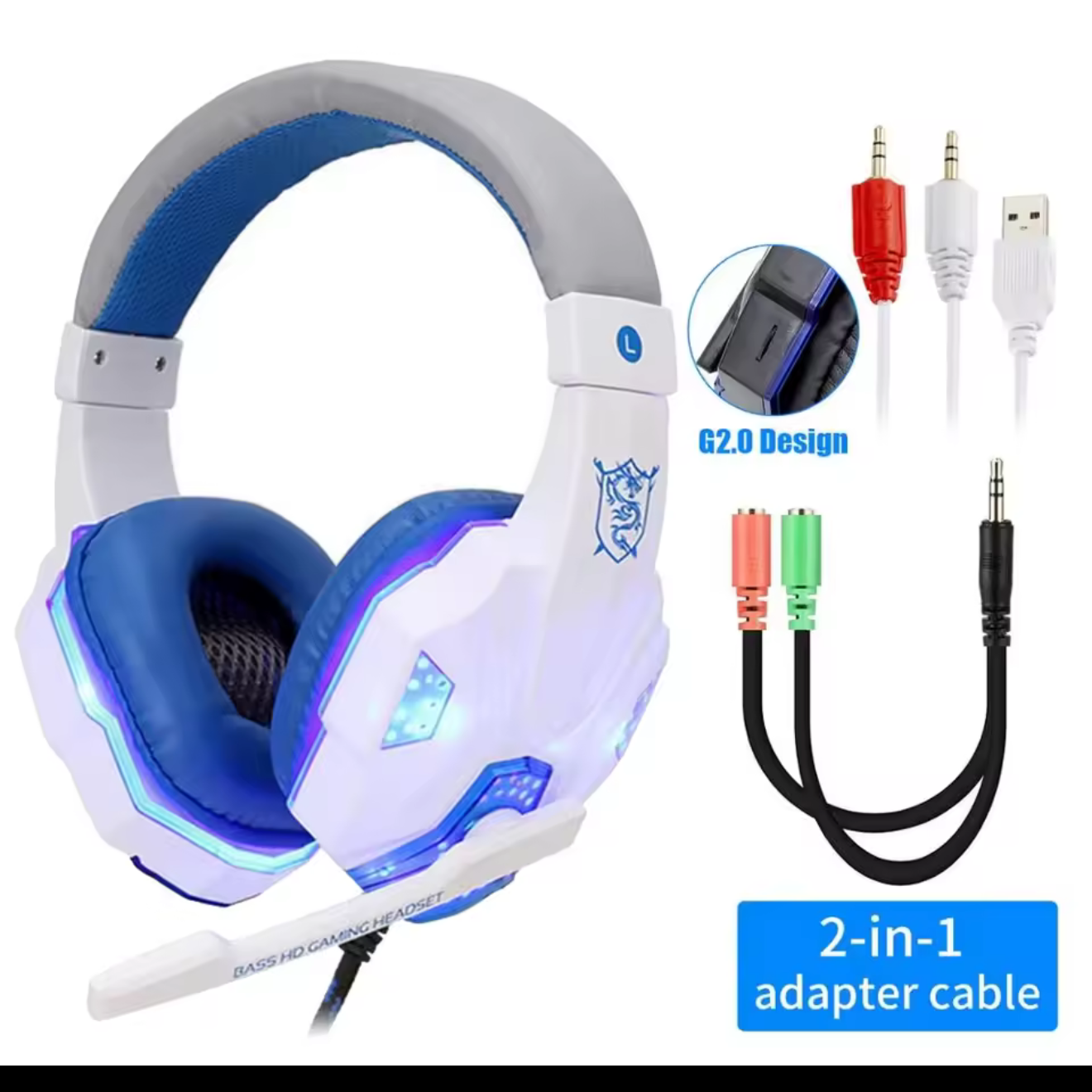 Professional LED Wired Gaming Headset