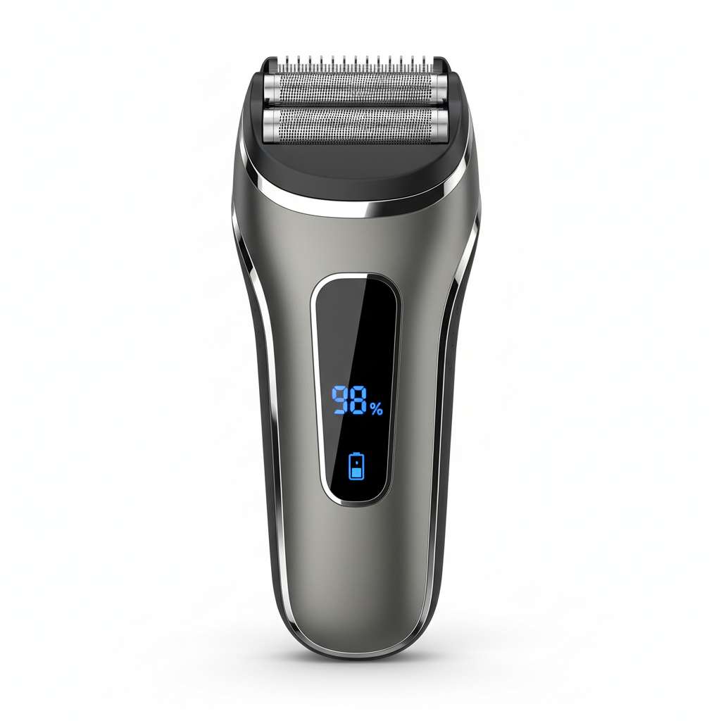 Men's Foil Electric Shaver - gunmetal grey and chrome