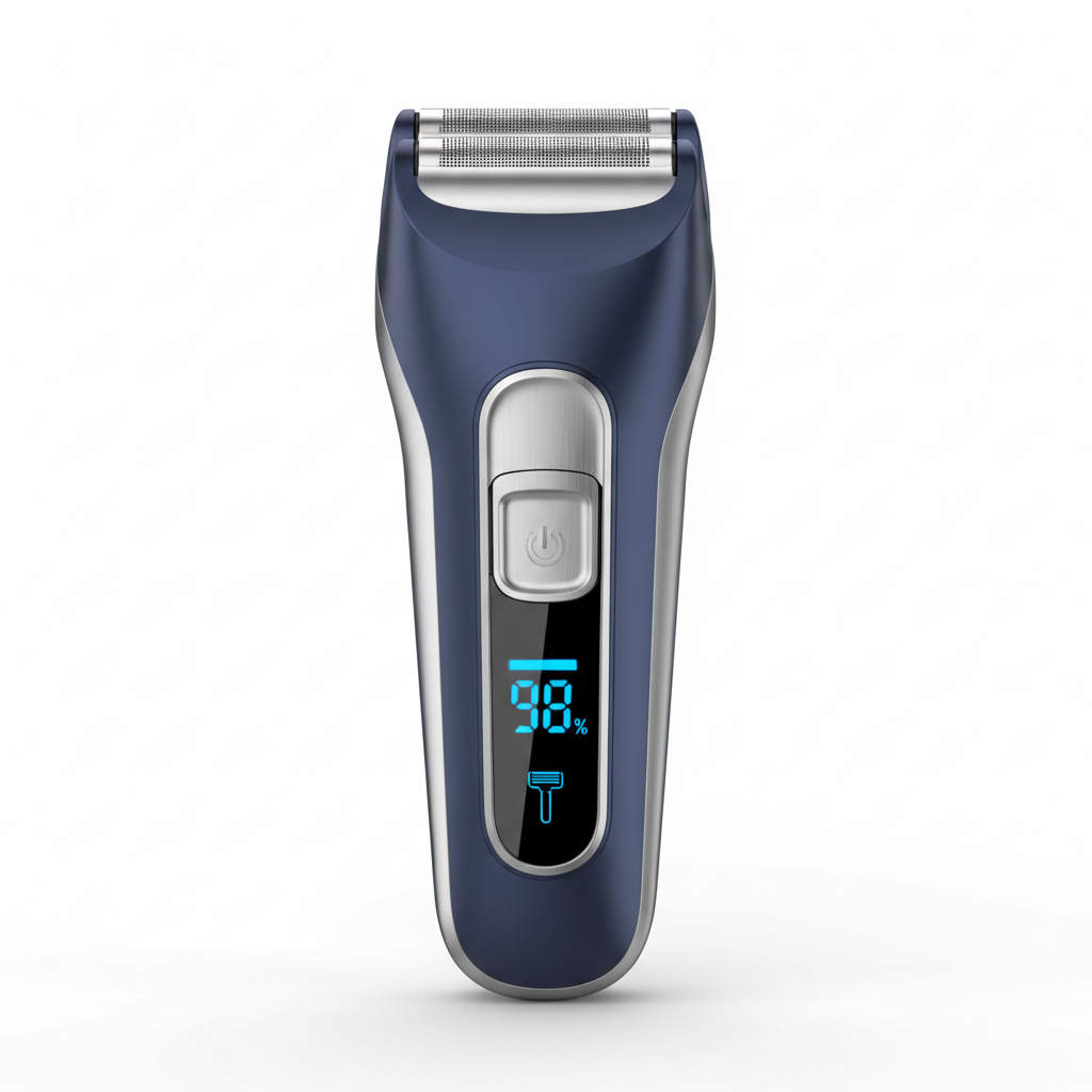 Men's Foil Electric Shaver - Navy Blue & Silver