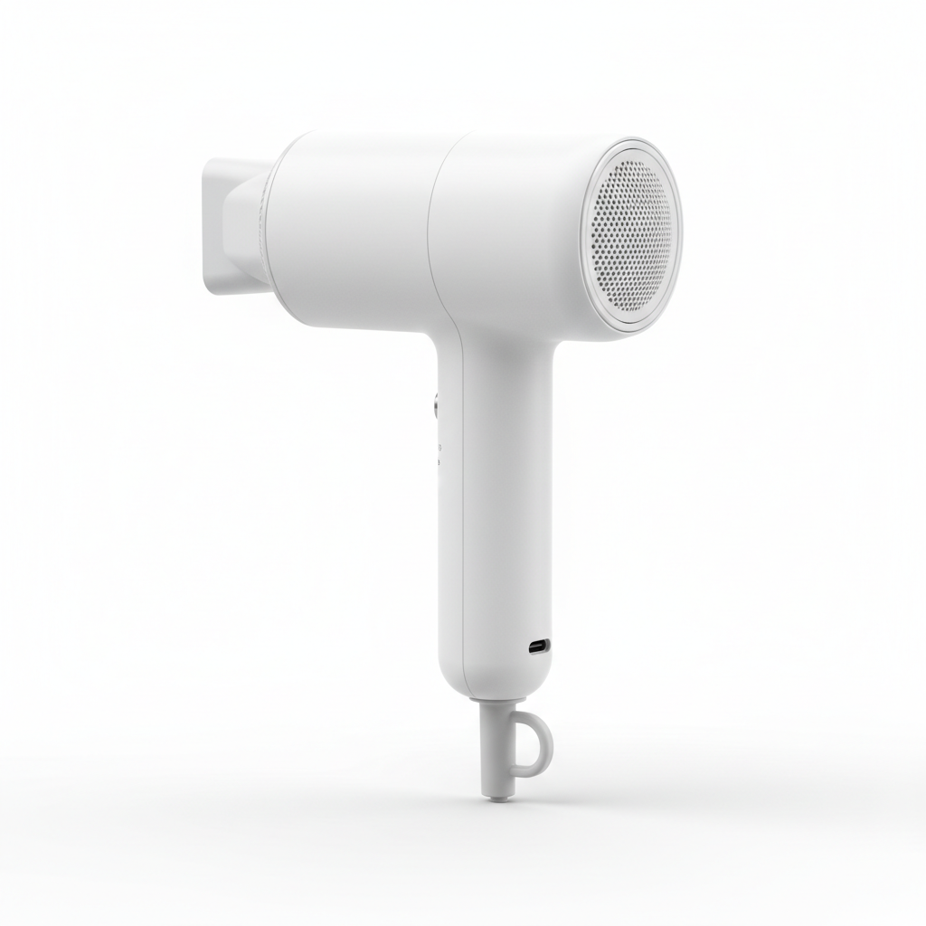 Cordless Wireless Hair Dryer - Matte White