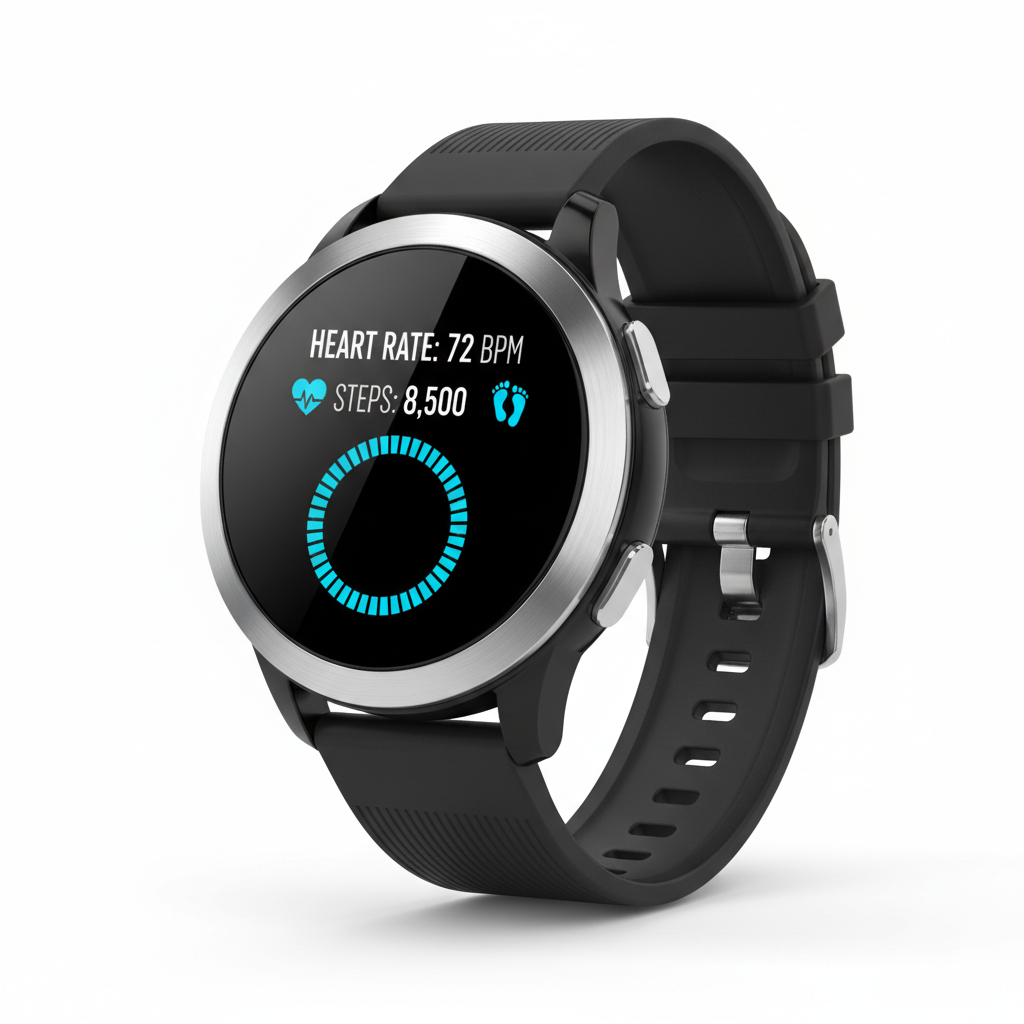 Smart Fitness Watch with health tracking display