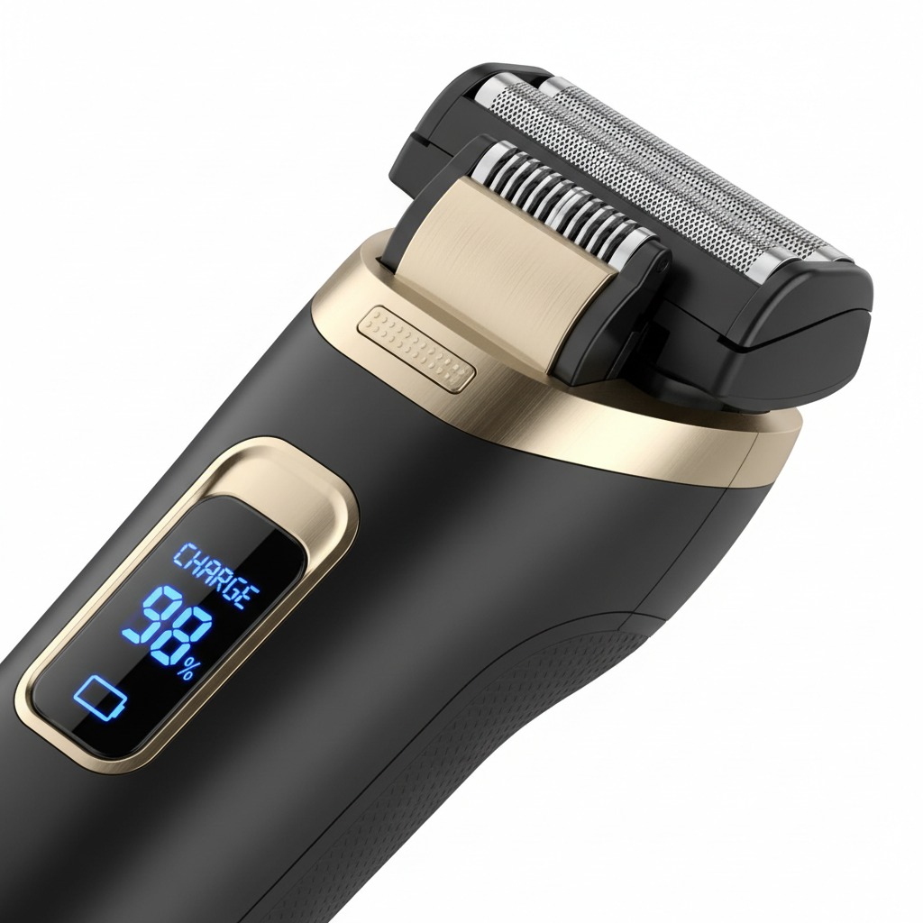 Men's Foil Electric Shaver - Matte Black & Gold